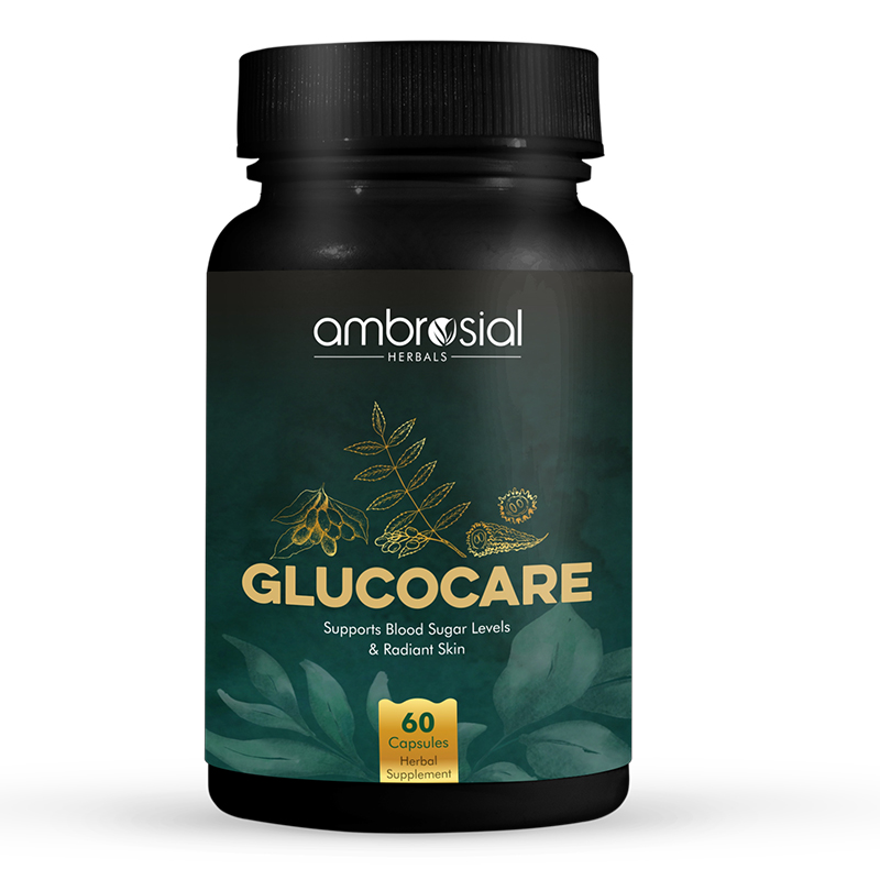 Buy Ambrosial Herbal Glucocare 60 Capsules | Ambrosial Nutrifood™