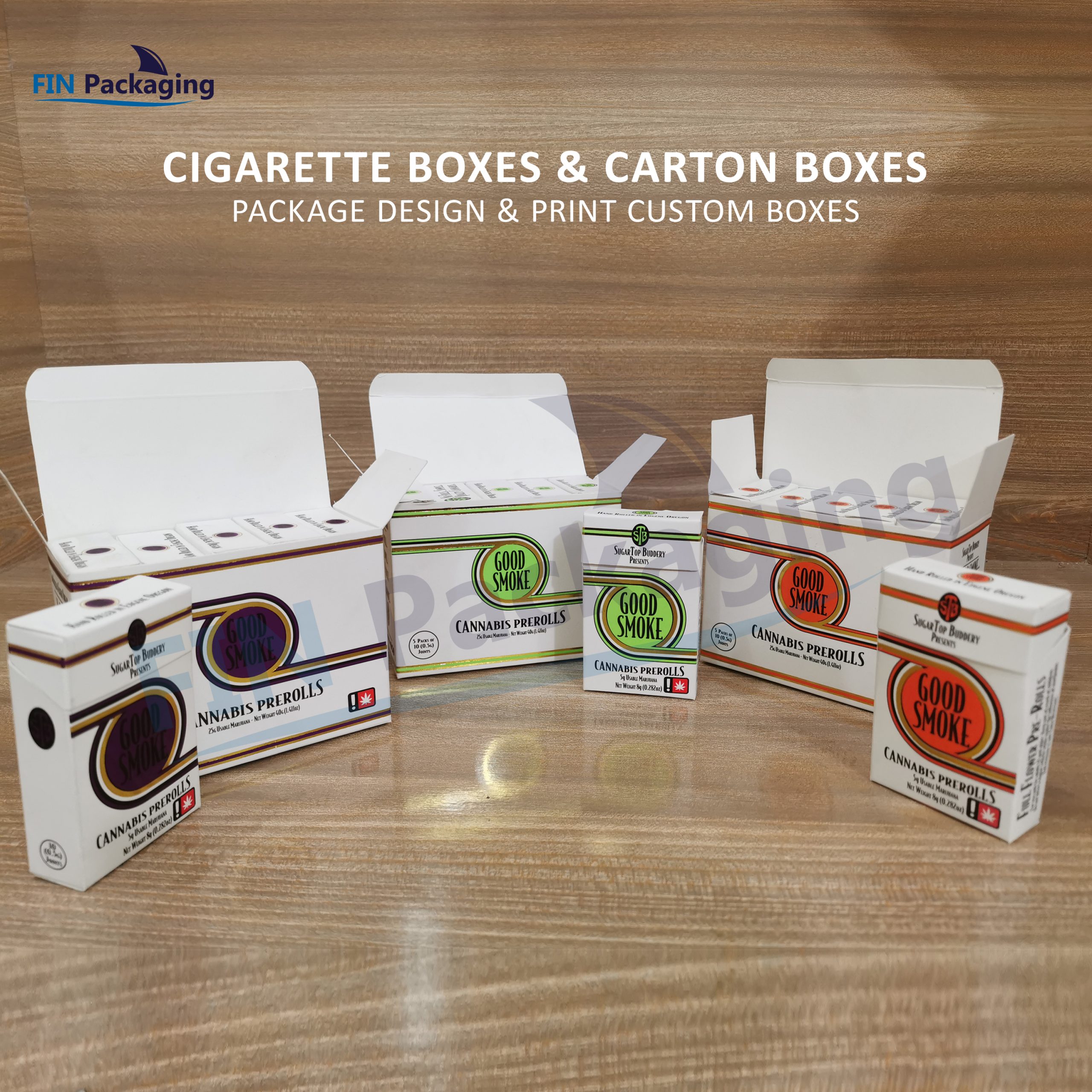 Cigarette Box | Custom Cigarette Boxes | Fin Packaging