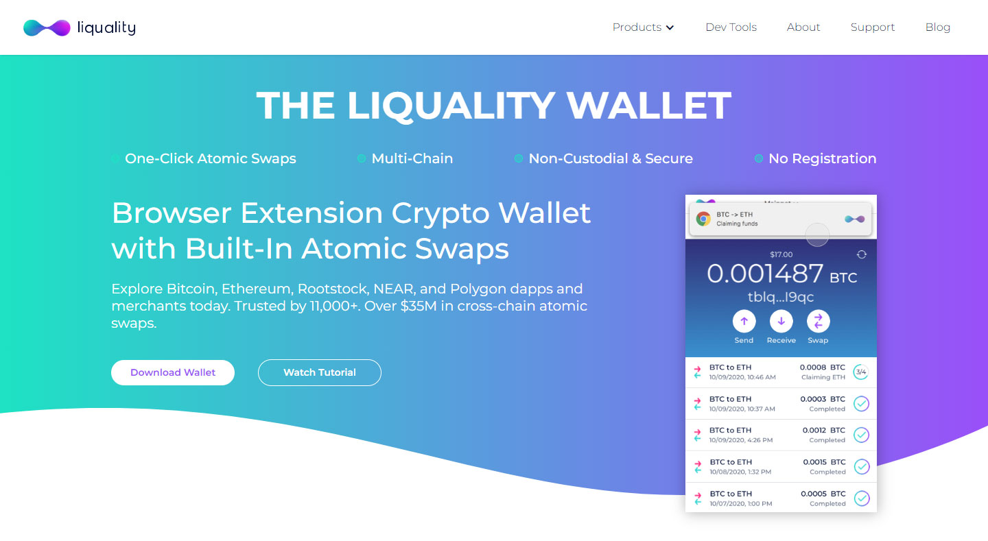 Liquality Wallet | A Secure Multi-Chain Wallet Extension