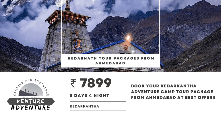 Kedarnath tour packages from Ahmedabad