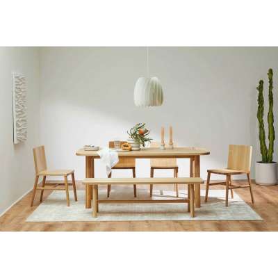Ash Wood Dining Table - Milk by Lax Series Profile Picture
