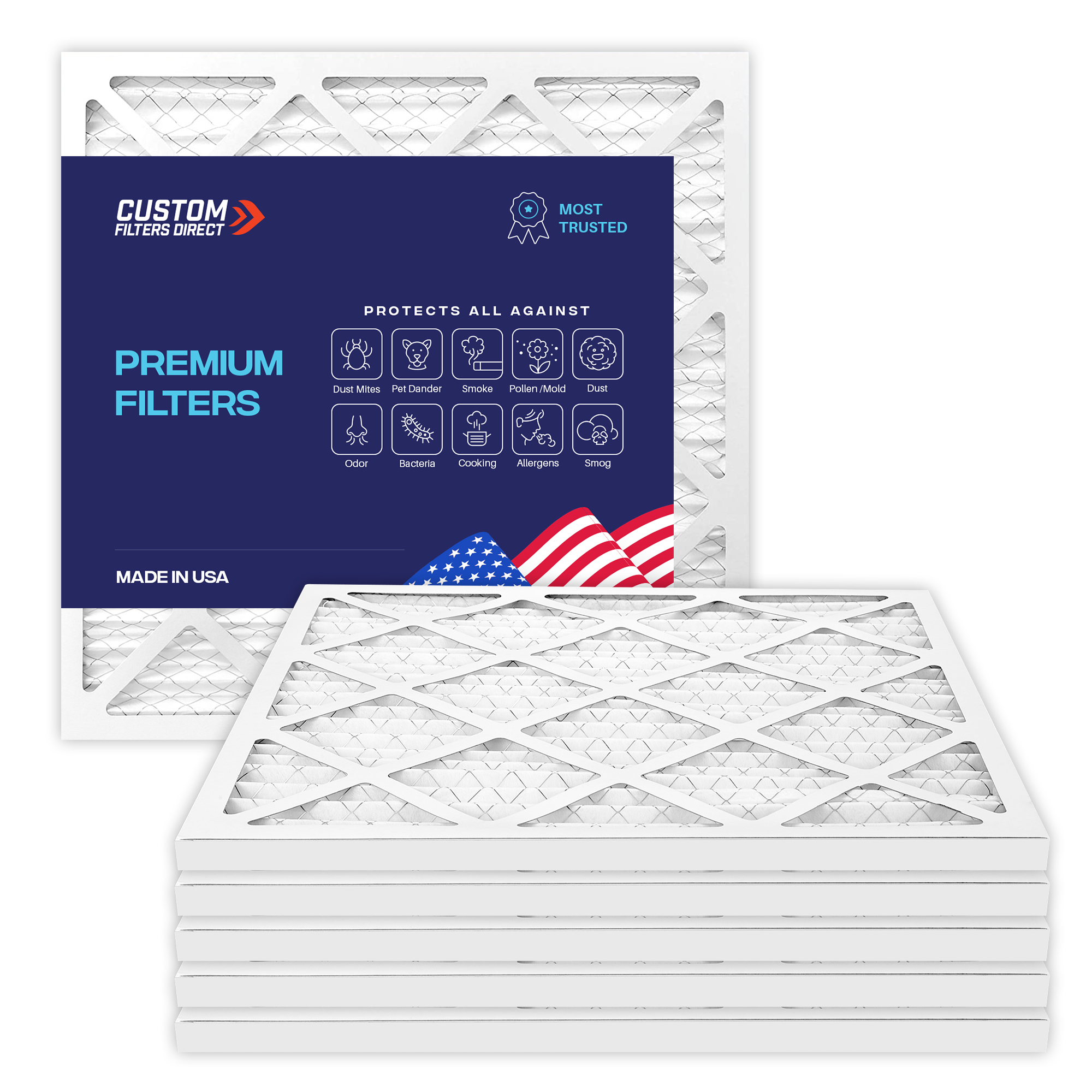 Buy 20x25x1 AC Furnace Air filters Online | Custom Filters Direct