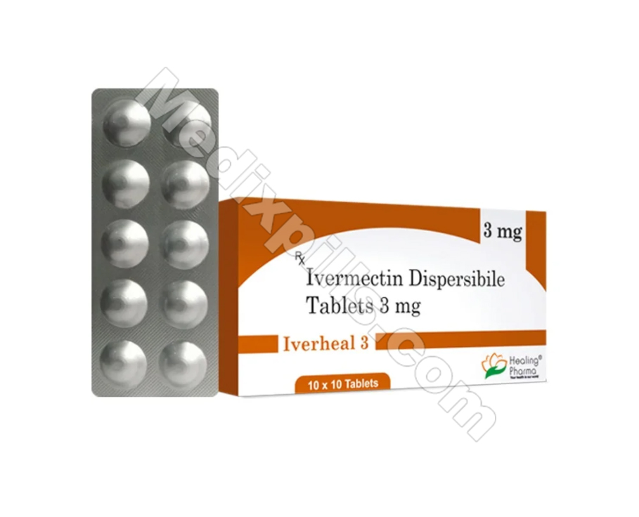 Iverheal 3 mg (Ivermectin 3) - medixpills