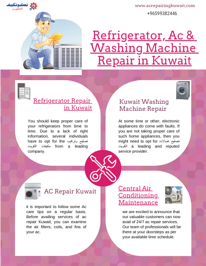Get Expert Solutions Today Refrigerator, AC And  Washing Machine Repair in Kuwait - by AC Repairing Kuwait [Infographic]