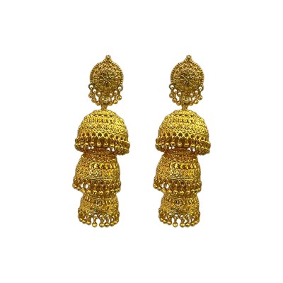 Gold Plated South Indian Jhumka Earrings Profile Picture
