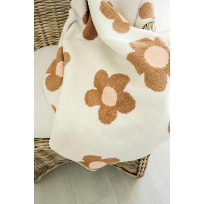Shop The Best Daisy Plush Blanket - Caramel and Pink Online in USA Profile Picture