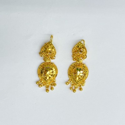 Leaf Gold Drop Earrings for Women Profile Picture