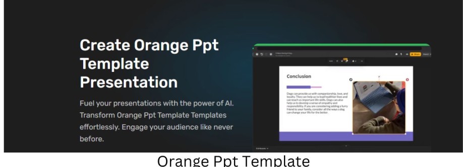 Orange Ppt Template Template Cover Image