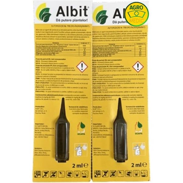 ALBIT 2 ML - Biostimulator pentru legume și plante - agromedic.ro