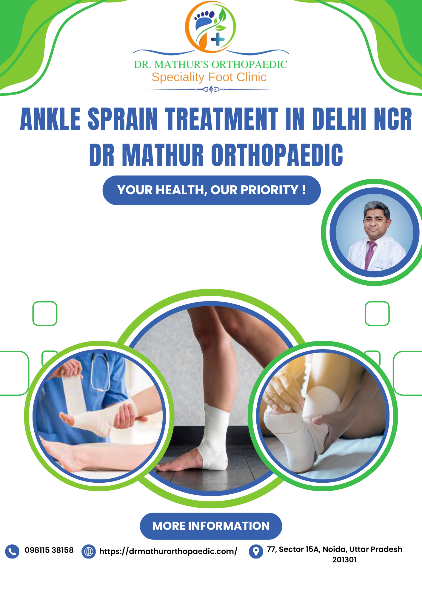 Swift Recovery Starts Here: Ankle Sprain Treatment in Delhi NCR by Dr. Mathur Orthopaedic – Site Title
