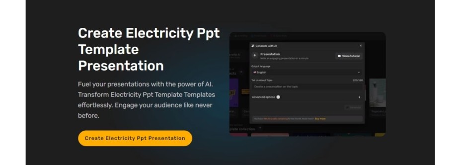 Electricity Template Cover Image