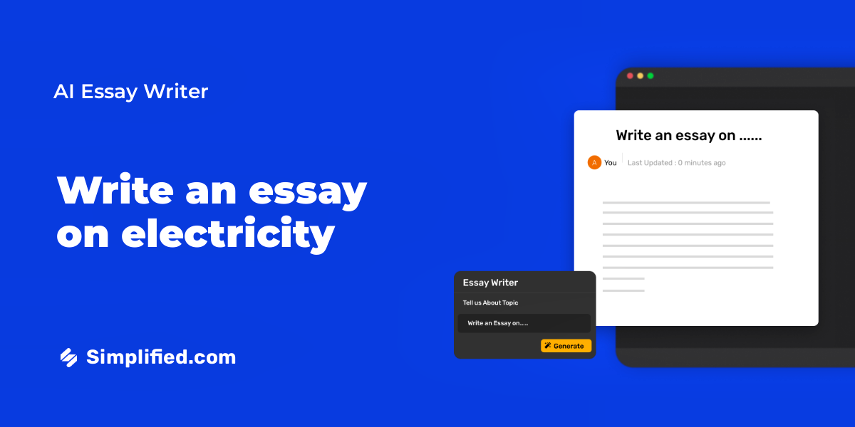 Write Descriptive Essay On Electricity In Minutes