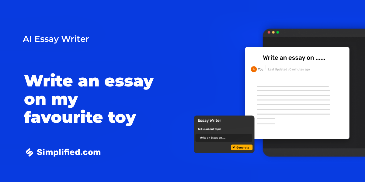 Write Descriptive Essay On My Favourite Toy In Minutes