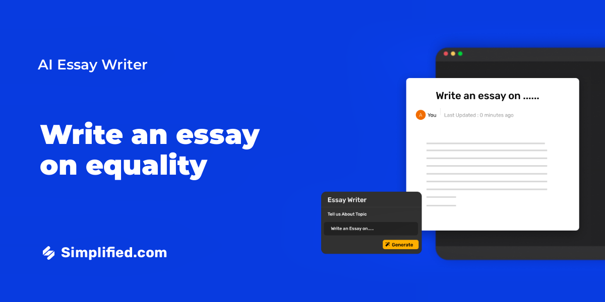 Write Descriptive Essay On Equality In Minutes