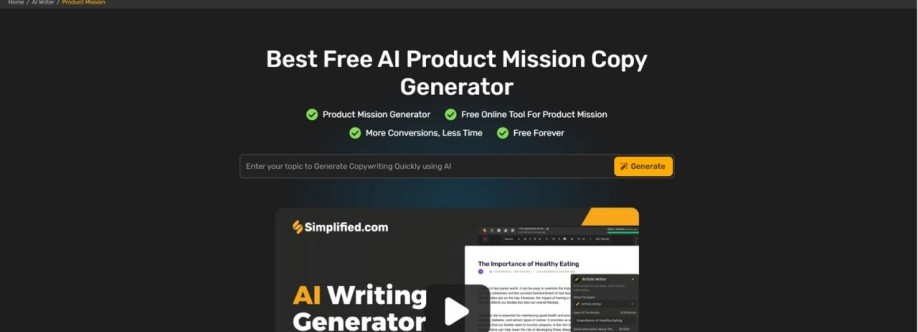 AI product mission generator Cover Image