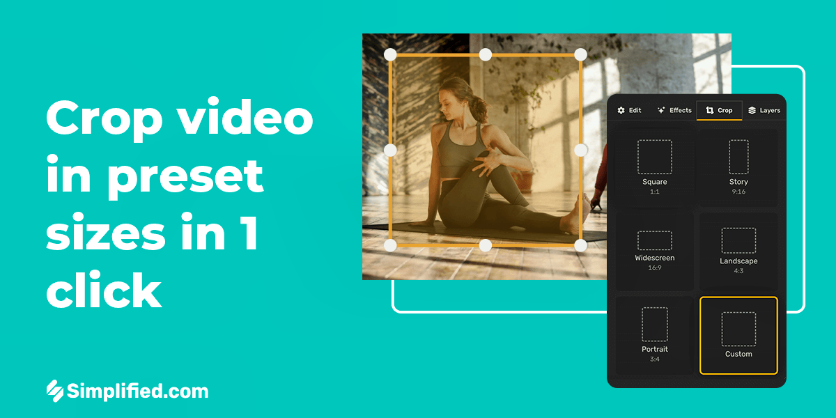 Free Video Cropper- Crop video in preset sizes in 1 click