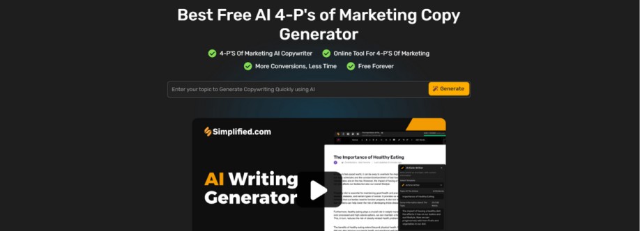 4 ps marketing copy generator Cover Image