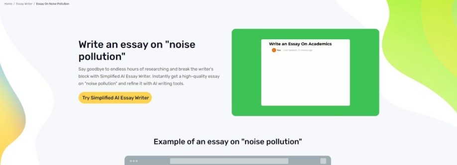 Noise Pollution Essay Writer Cover Image