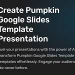 Pumpkin Google Slides Template Profile Picture