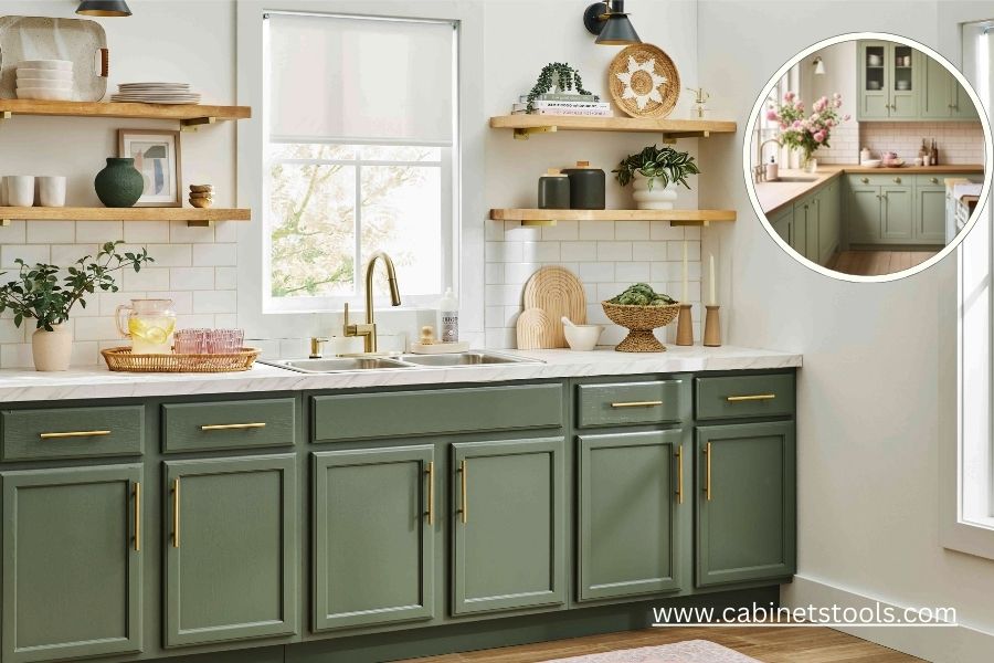 Embrace Timeless Charm: Rustic Sage Green Kitchen Cabinets for a Cozy Home - Cabinets Tools