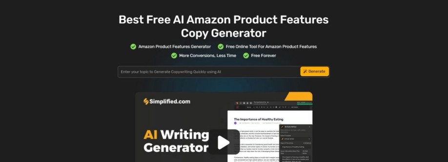 Amazon product features generator Cover Image