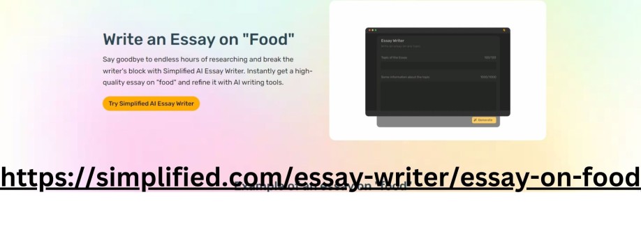 Food Essay Writer Cover Image