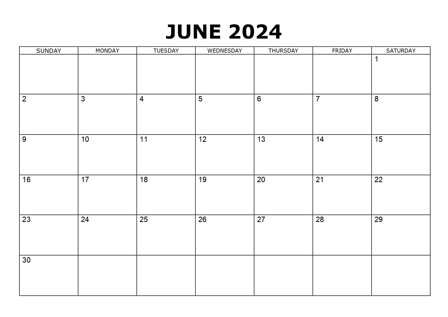 June Printable Calendar Templates 2024: 7 Designs in JPG & PDF Formats!