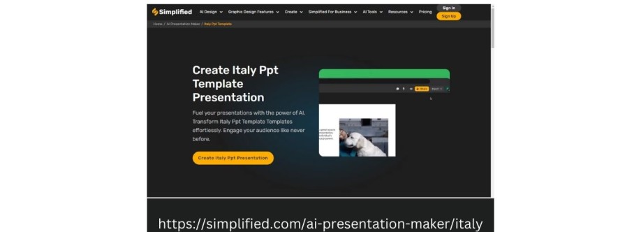 Italy Ppt Template Cover Image