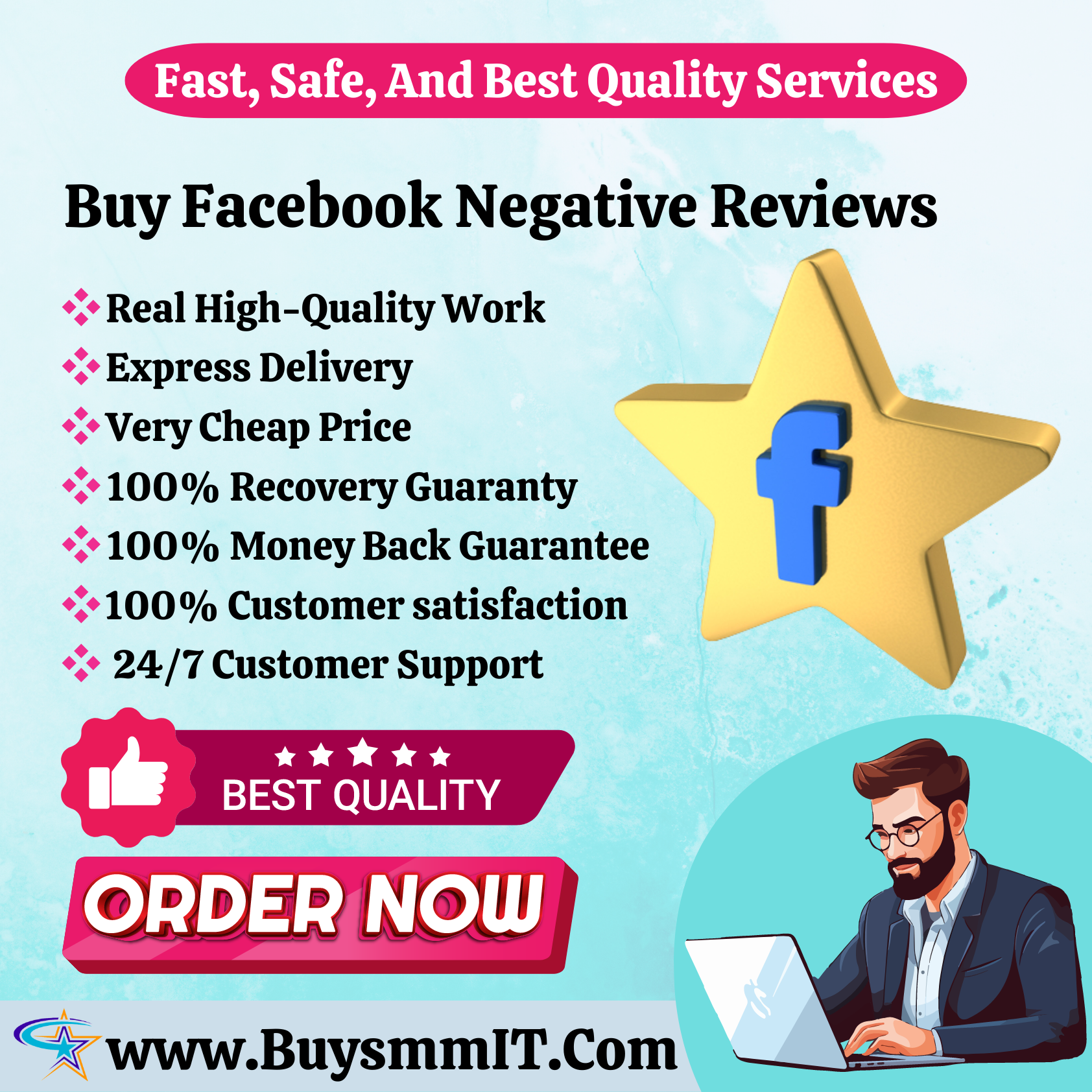 Buy Facebook Negative Reviews - High Quality Service