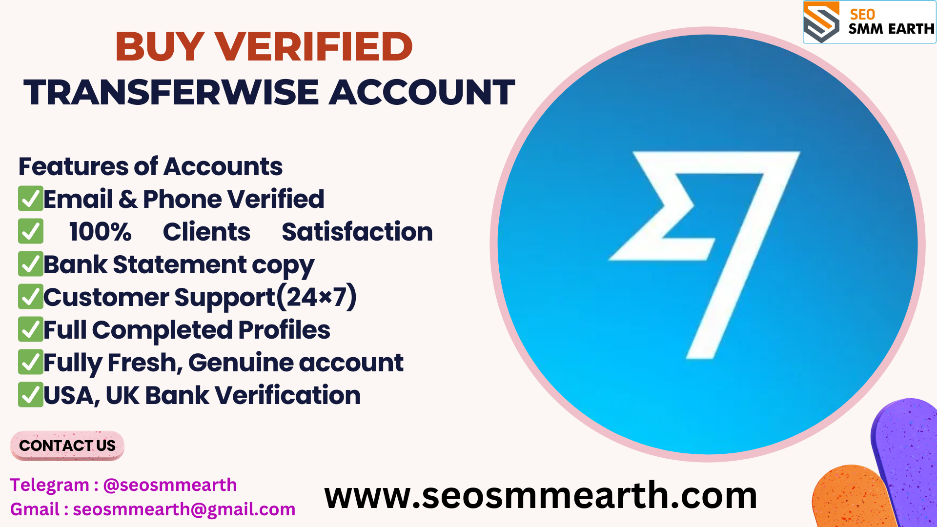 Buy Verified TransferWise Accounts - 100% Positive TransferWise Account