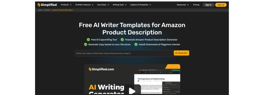 amazon product description generator Cover Image
