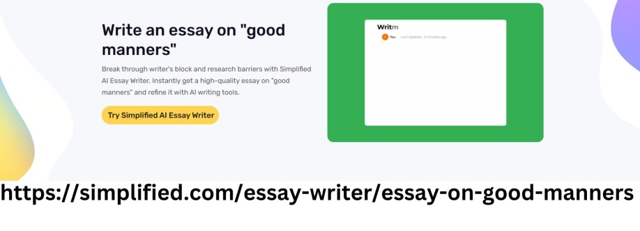 Good Manners Essay Writer Cover Image