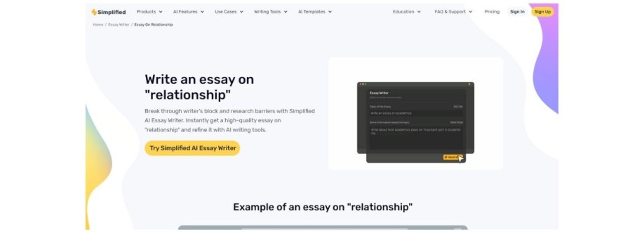 Relationship Essay Writer Cover Image
