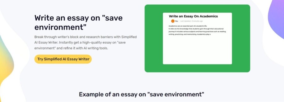 Save Environment Essay Writer Cover Image