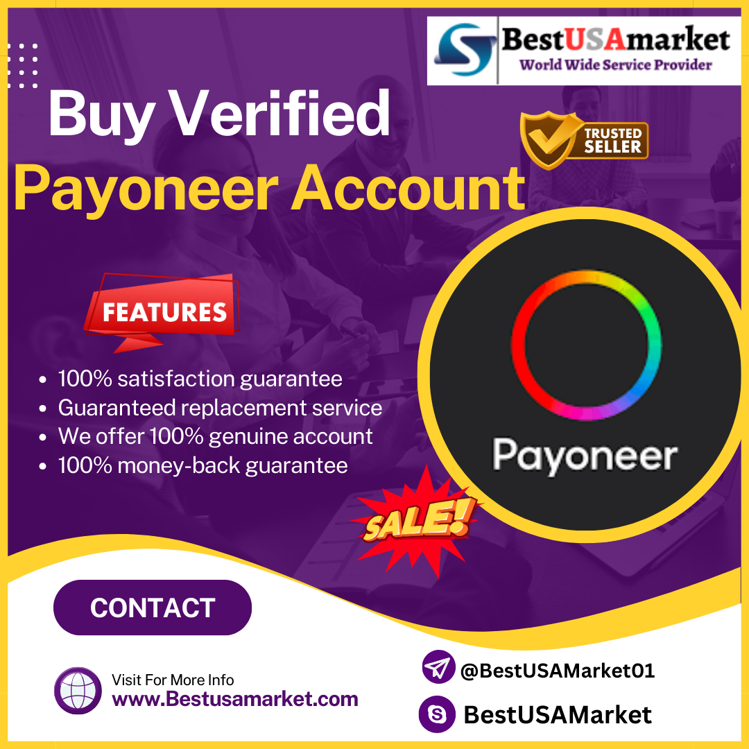 Buy Verified Payoneer Account- with 100% top level service.