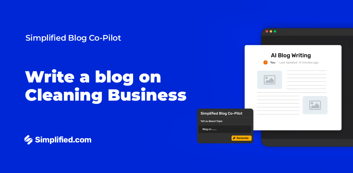 Write Cleaning Business Blogs with AI Blog Writer