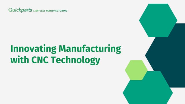 Innovating Manufacturing with CNC Technology | PPT