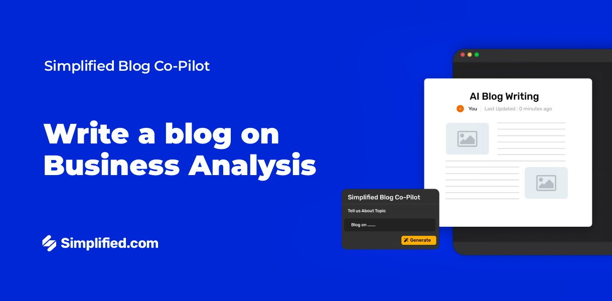 Write Business Analysis Blogs with AI Blog Writer