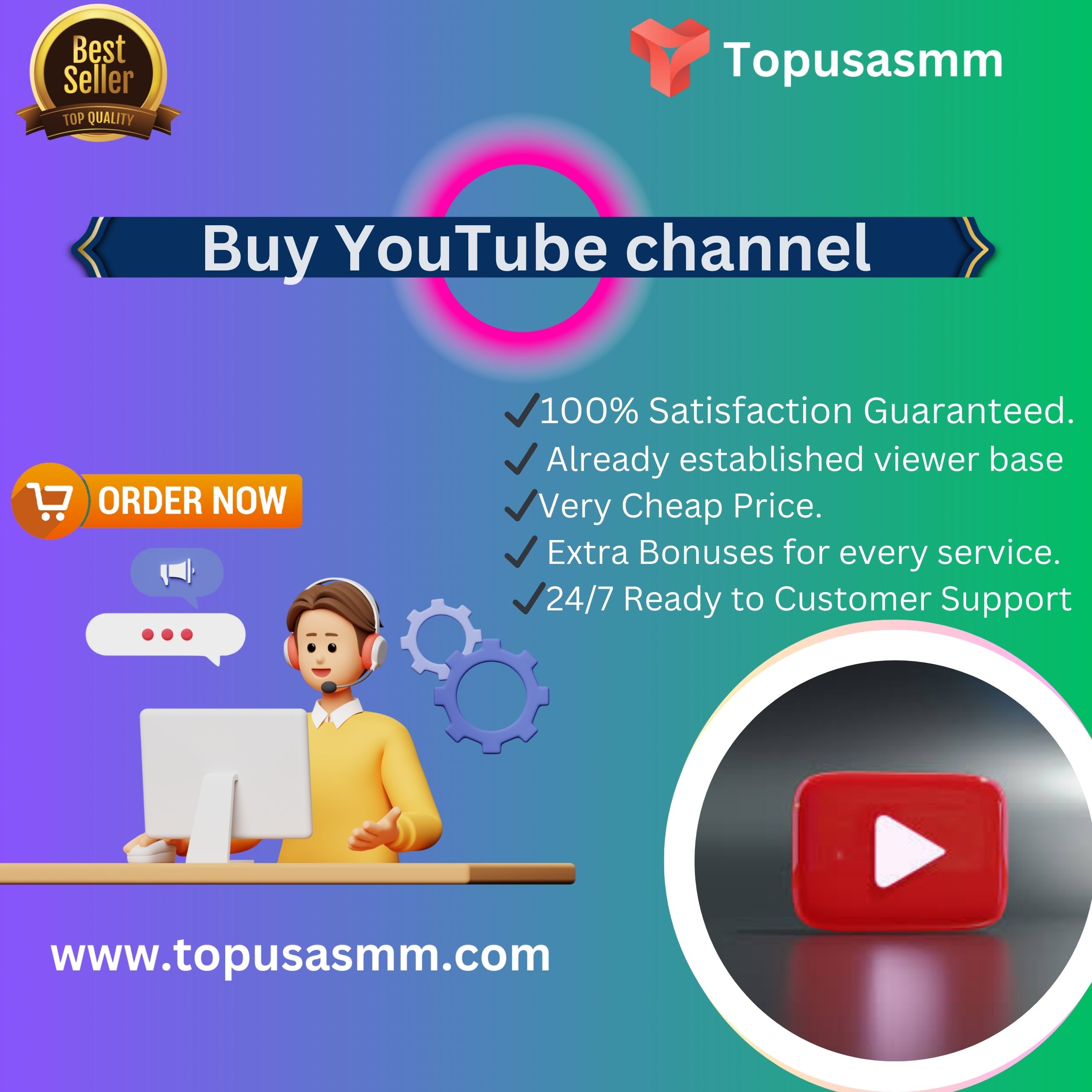 Buy YouTube channel - Top Tips for Success TopUsaSmm